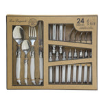 Coffret Lou Laguiole 24P Perle RUSTIC - AMEFA