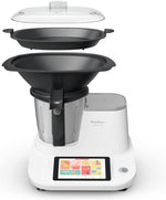 Moulinex Click & Cook Robot cuiseur avec balance cuisine intégrée, Puissance 1400 W, Capacité 3,6 L, 32 fonctions, 10 programmes automatiques, Ecran numérique tactile, Utilisation facile HF506110