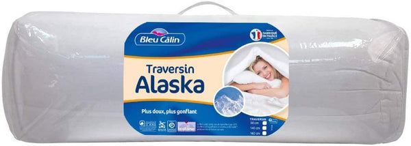 Bleu Câlin Traversin Confort 'Alaska' Blancs 160 cm