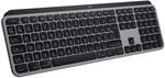 Logitech MX Keys - Clavier Éclairé sans Fil Avancé pour Mac, Frappe Tactile, Touches LED Rétroéclairées, Bluetooth, USB-C, Batterie 10 Jours, Gris Sidéral - Clavier Français AZERTY