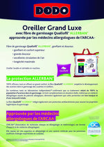 DODO Oreiller Grand luxe Quallofil Allerban - 60 x 60 cm - Blanc