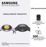 Samsung Galaxy Watch5 Pro Montre connectée Intelligente, suivi de la santé, montre sport, batterie longue durée, Bluetooth, 45mm, Titanium, Extension garantie 1 an [Exclu Amazon] – Version FR