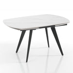 Table extensible Luka 1 - noir et blanc - 75x90x140/200 cm