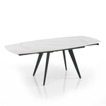 Table extensible Luka 1 - noir et blanc - 75x90x140/200 cm