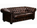 Canapé Chesterfield Brenton 100% cuir de buffle