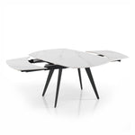 Table extensible Luka 1 - noir et blanc - 75x90x140/200 cm