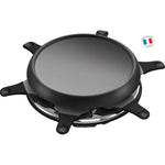 MOULINEX RE151812 Appareil à raclette multifonctions plancha et crêpes 6 Personnes Noir